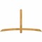 Ekena Millwork Bellingham Rough Sawn Timber Gable Bracket, Western Red Cedar, 84"W x 45"H x 2"D x 4"F, 13/12 Pitch GBW084X45X0204BEL00RWR - alternate 1